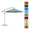 Pure Garden 10 Ft Offset Umbrella with Cross Base, Dusty Green 50-LG1047 - alternate 2